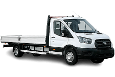 Van Hire Kingswood - White Ford Transit Dropside Van - Van hire Kingswood